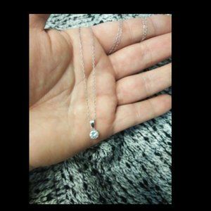 Sterling Silver Round Cubic Zirconia